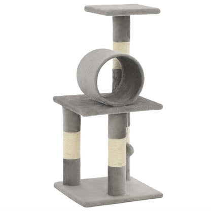 Cat scratching post with sisal scratching posts 65 cm gray