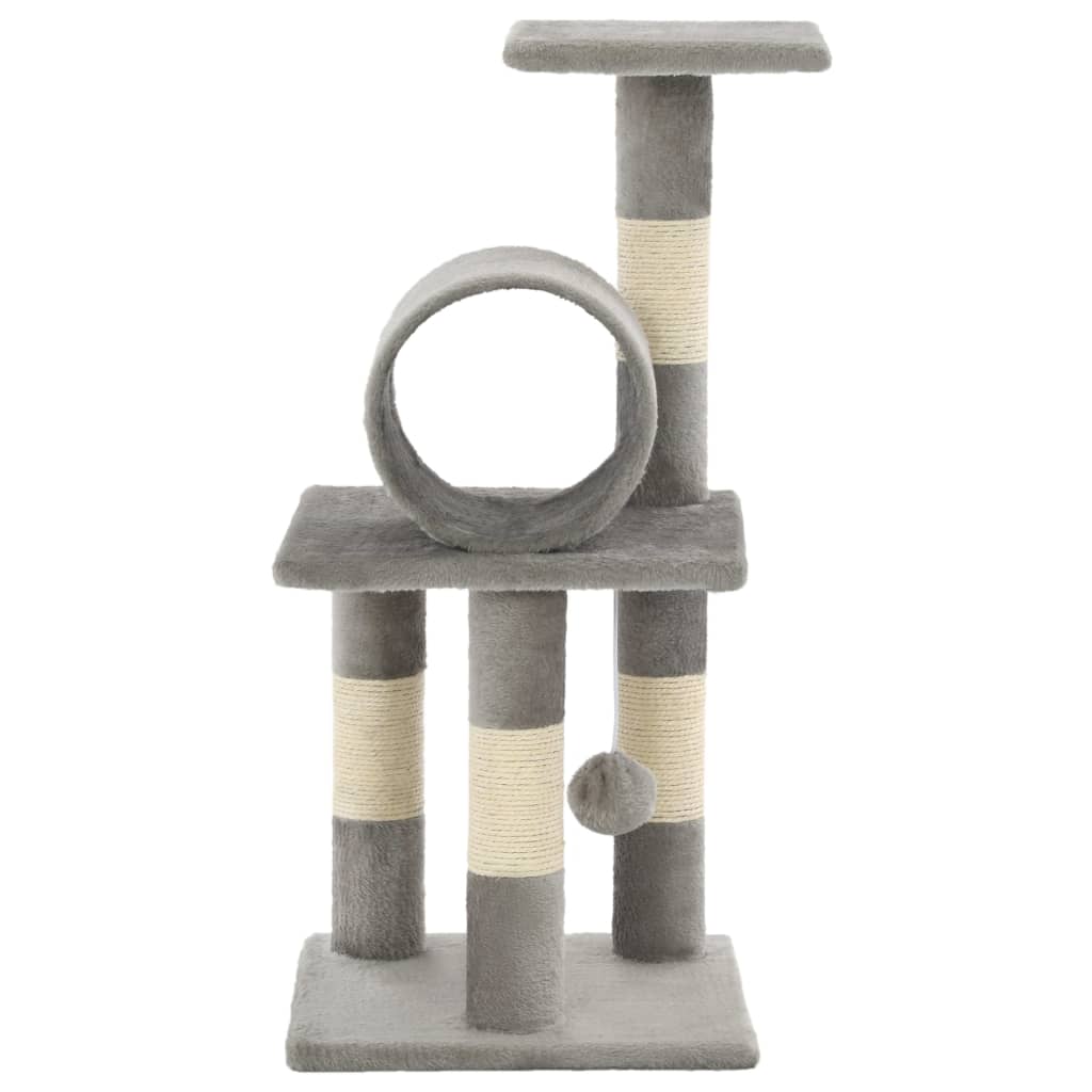 Cat scratching post with sisal scratching posts 65 cm gray
