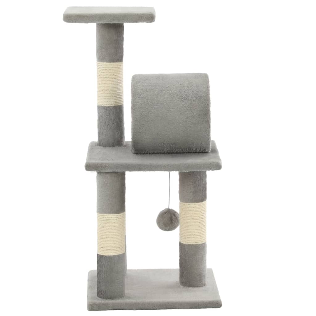 Cat scratching post with sisal scratching posts 65 cm gray