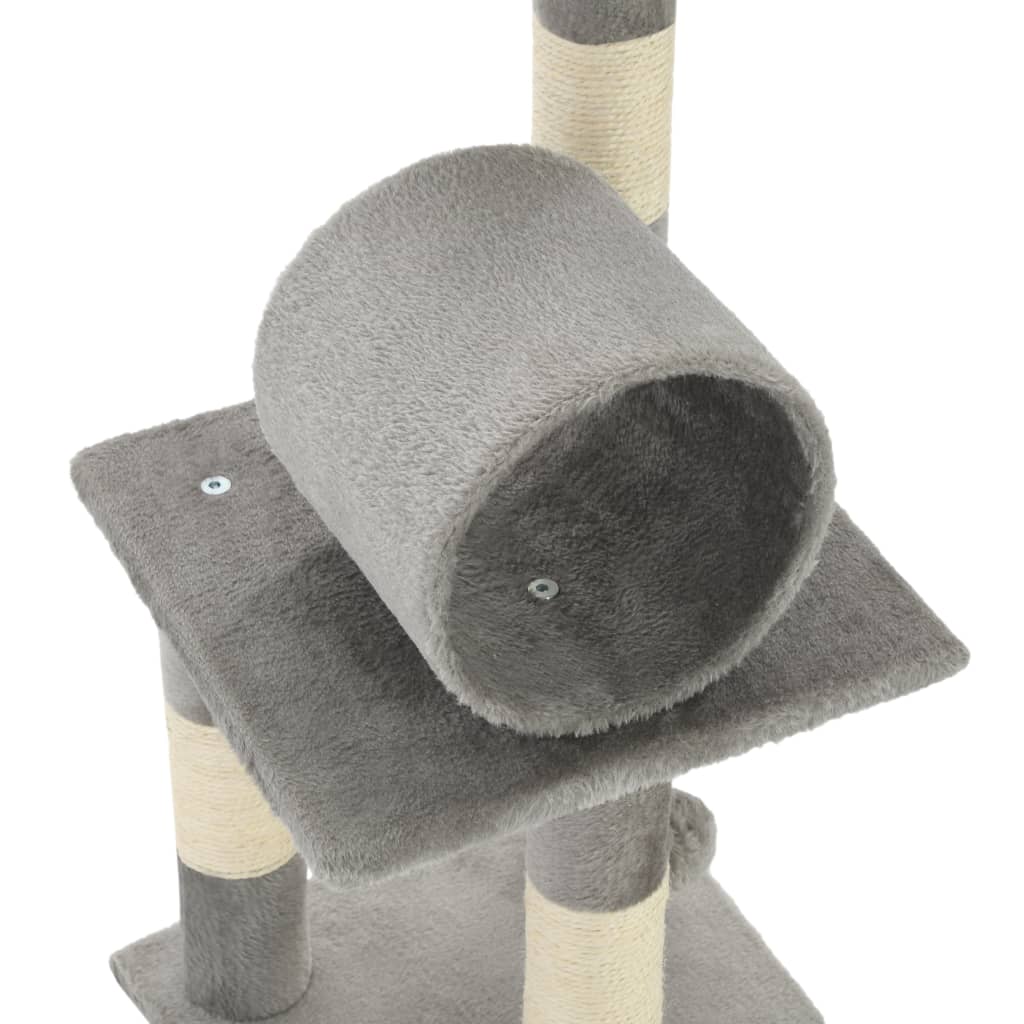 Cat scratching post with sisal scratching posts 65 cm gray