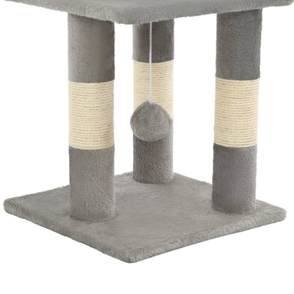 Cat scratching post with sisal scratching posts 65 cm gray