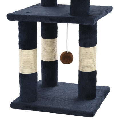Cat scratching post with sisal scratching posts 65 cm blue