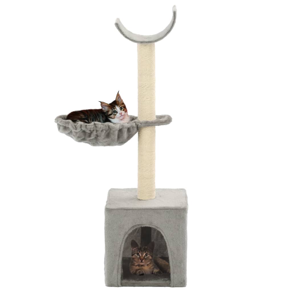 Cat scratching post with sisal scratching posts 105 cm gray