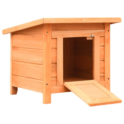 Cat house 50x46x43.5 cm solid pine and fir wood