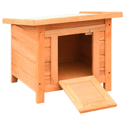 Cat house 50x46x43.5 cm solid pine and fir wood