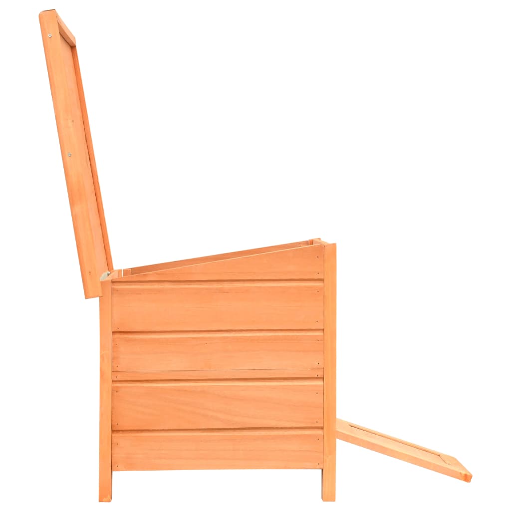 Cat house 50x46x43.5 cm solid pine and fir wood