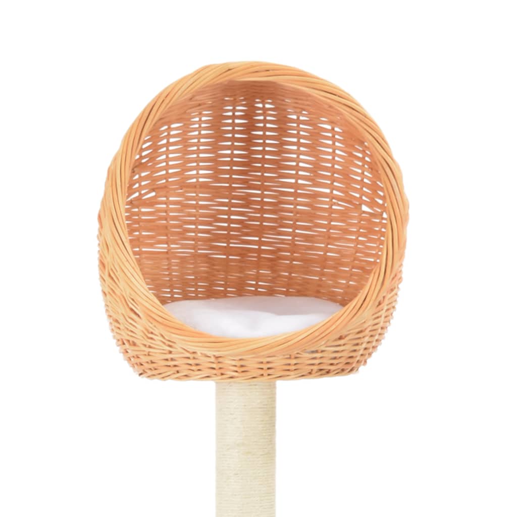 Cat scratching post with sisal scratching post natural willow wood