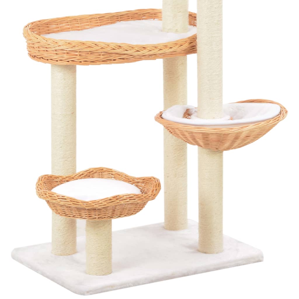 Cat scratching post with sisal scratching post natural willow wood