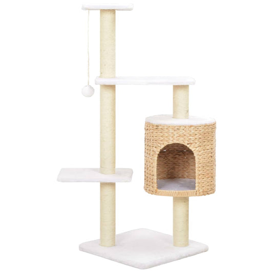 Cat scratching post with sisal scratching post seagrass