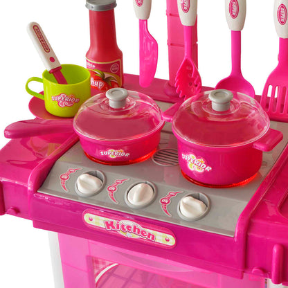 Kinderspeelkeuken met licht- en geluidseffecten roze