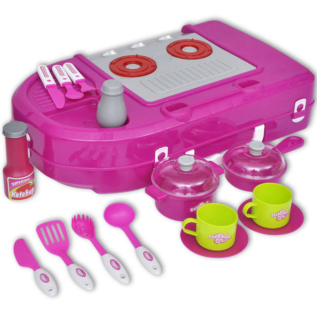 Kinderspeelkeuken met licht- en geluidseffecten roze