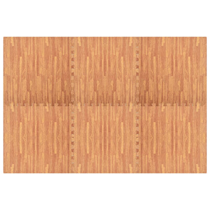 sportmatten 6 st 2,16 ㎡ EVA-schuim houtnerfprint