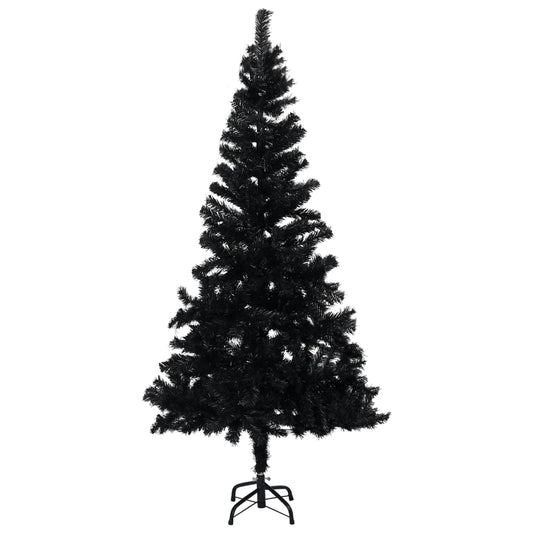 Kunstkerstboom met standaard PVC zwart