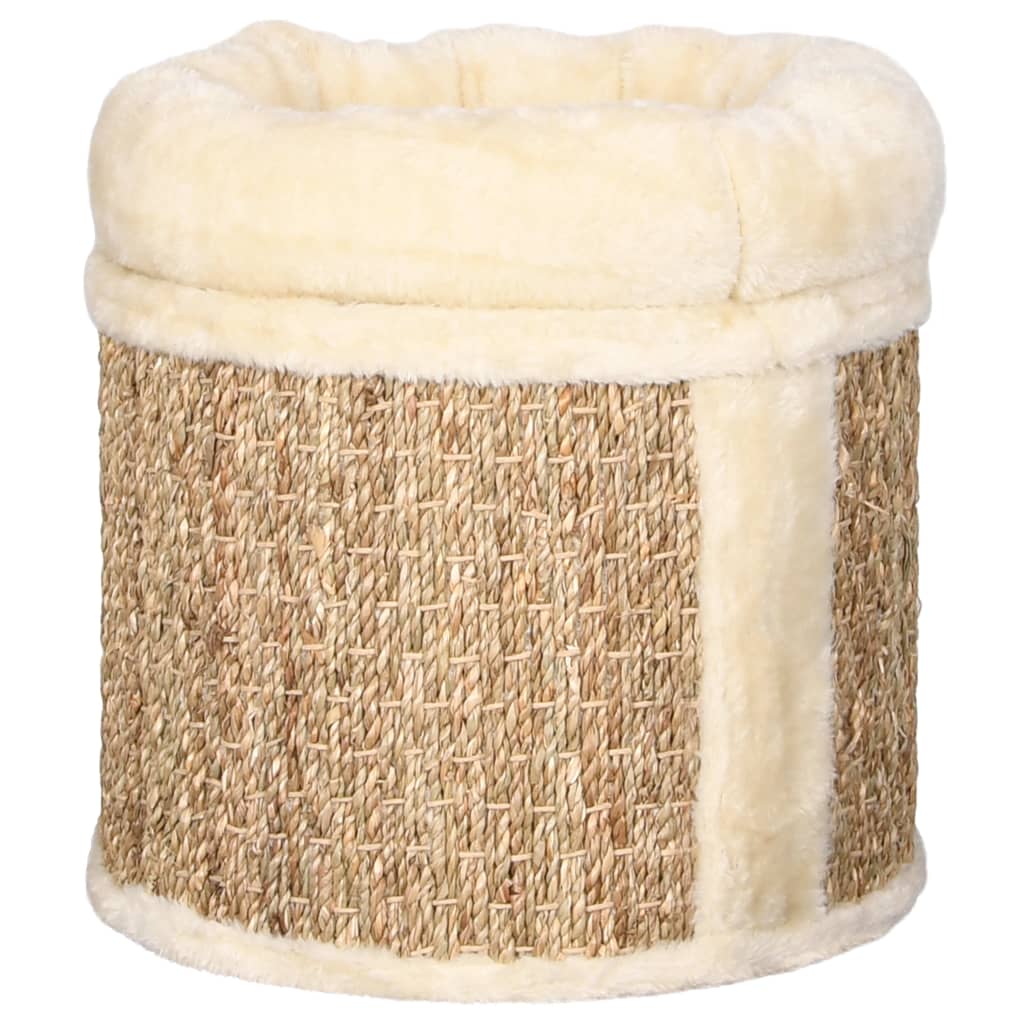 Cat house with luxury cushion 33 cm seagrass