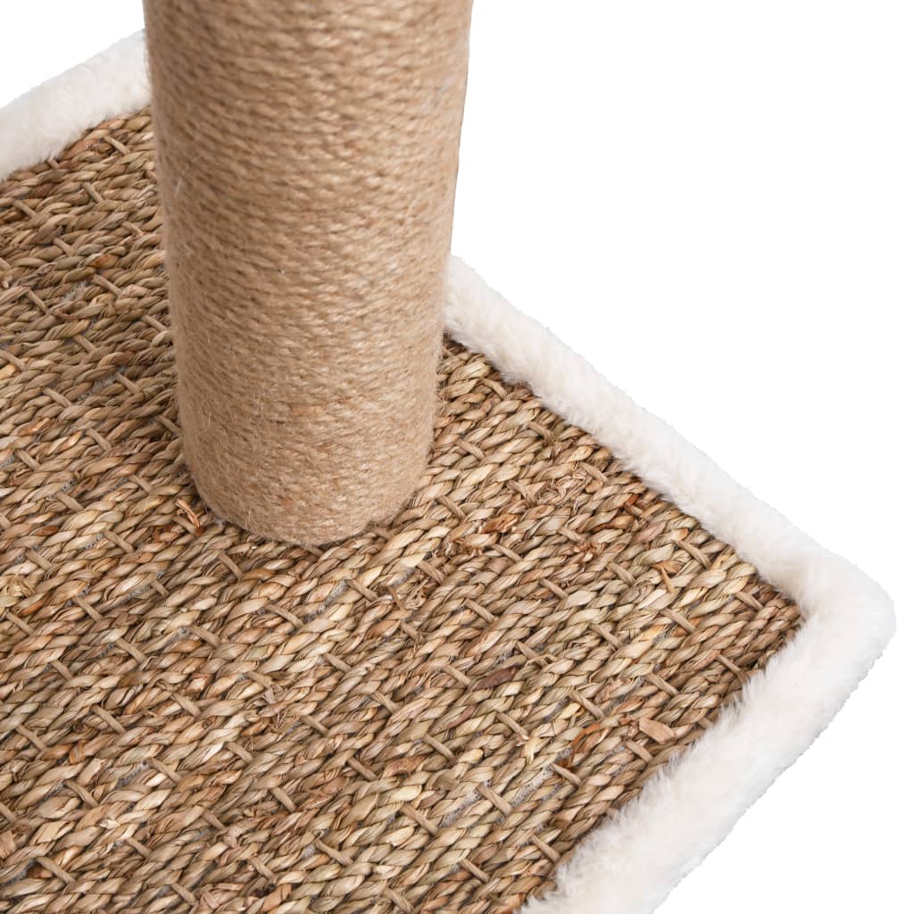 Cat scratching post with brush arch and scratching post