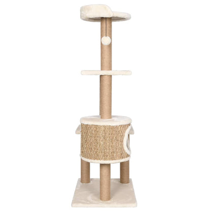 Cat furniture with scratching posts 123 cm seagrass