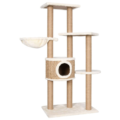 Cat furniture with scratching posts 126 cm seagrass