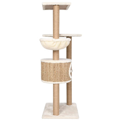 Cat furniture with scratching posts 126 cm seagrass