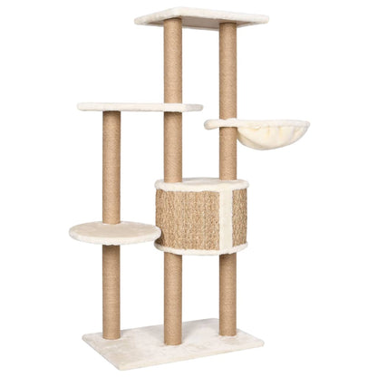 Cat furniture with scratching posts 126 cm seagrass