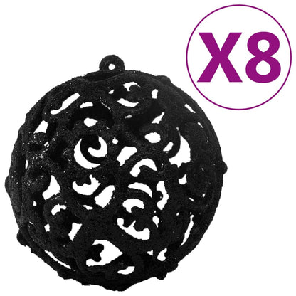 100-delige Kerstballenset zwart