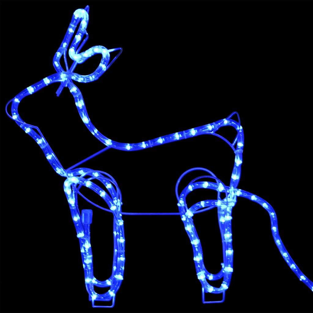 Outdoor Christmas decoration reindeer and sleigh 252 LEDs