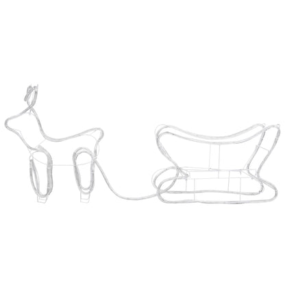 Outdoor Christmas decoration reindeer and sleigh 252 LEDs