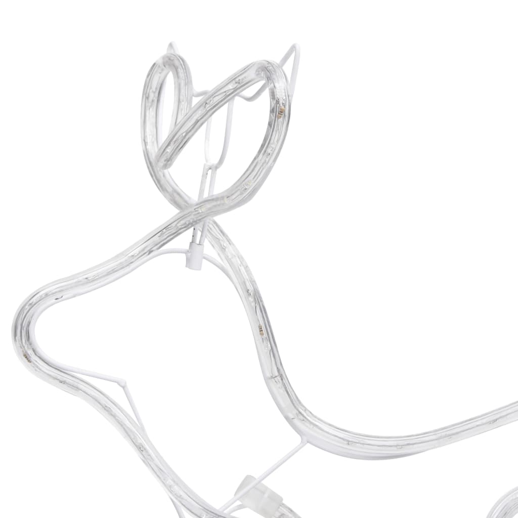 Outdoor Christmas decoration reindeer and sleigh 252 LEDs