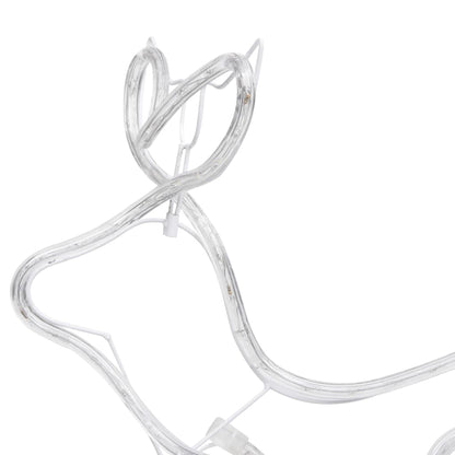 Outdoor Christmas decoration reindeer and sleigh 252 LEDs