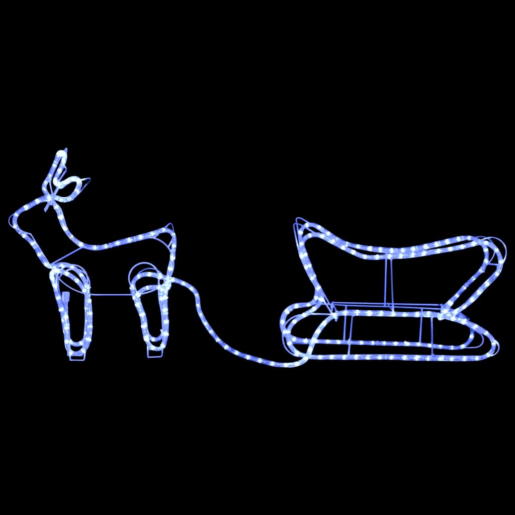 Outdoor Christmas decoration reindeer and sleigh 252 LEDs