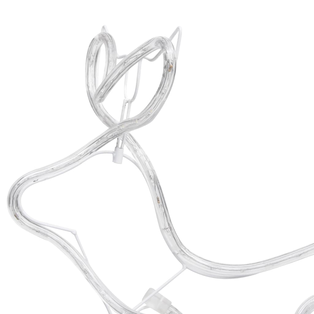 Outdoor Christmas decoration reindeer and sleigh 252 LEDs