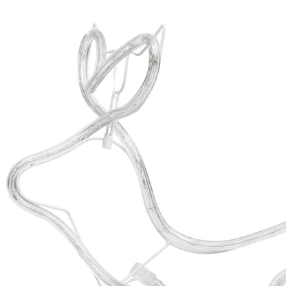 Outdoor Christmas decoration reindeer and sleigh 252 LEDs