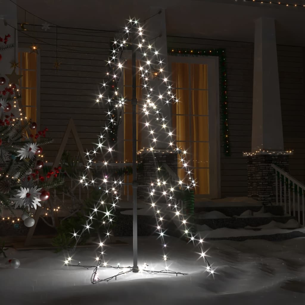 Kegelkerstboom 160 LED's binnen en buiten 78x120 cm