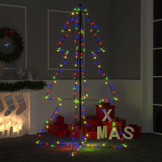 Conical Christmas tree 200 LEDs indoor and outdoor 98x150 cm