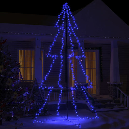 Conical Christmas tree 360 ​​LEDs indoor and outdoor 143x250 cm