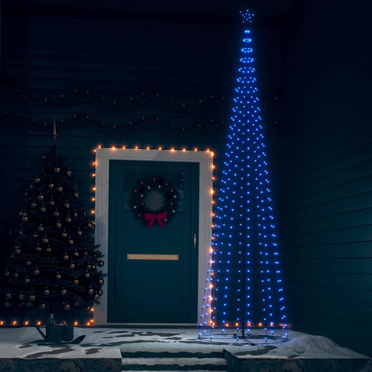 Conical Christmas tree 400 blue LEDs 100x360 cm