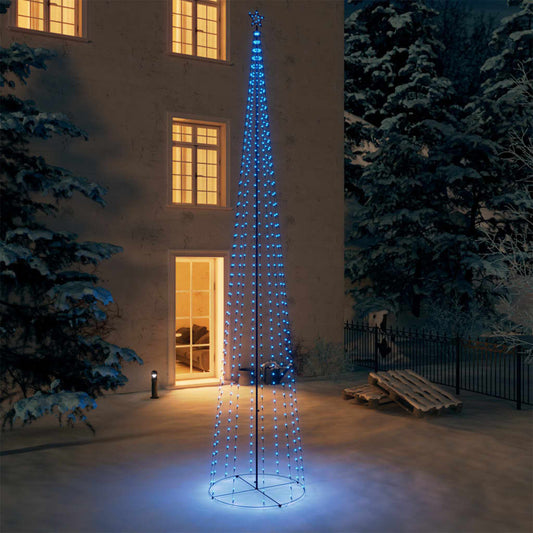 Conical Christmas tree 752 blue LEDs 160x500 cm