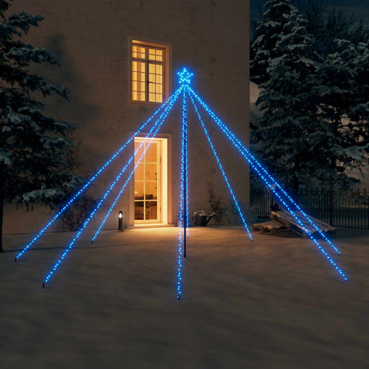 Christmas tree lights with 576 LEDs indoor and outdoor 3.6 m blue
