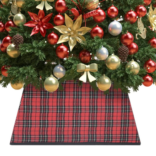 Christmas tree skirt 48x48x25 cm red and black