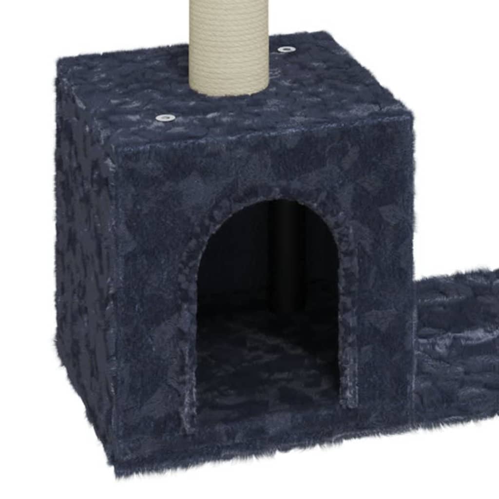 Cat furniture with sisal scratching posts 60 cm dark gray