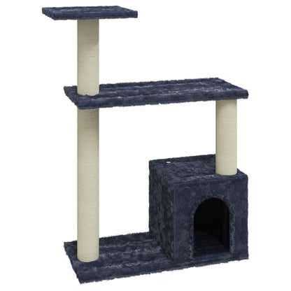 Cat furniture with sisal scratching posts 70 cm dark gray