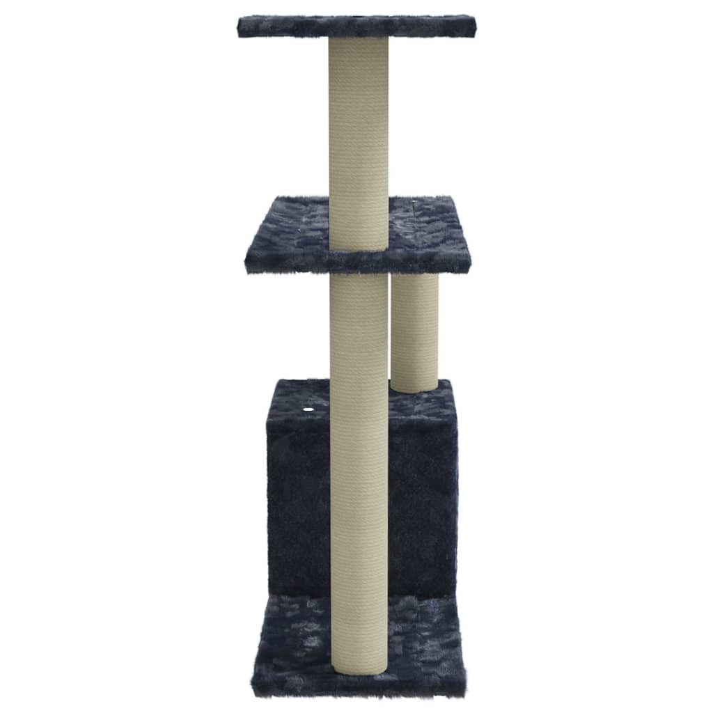 Cat furniture with sisal scratching posts 70 cm dark gray