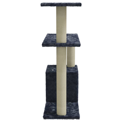 Cat furniture with sisal scratching posts 70 cm dark gray