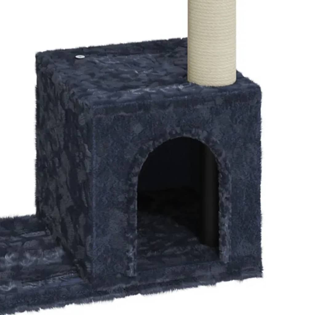 Cat furniture with sisal scratching posts 70 cm dark gray