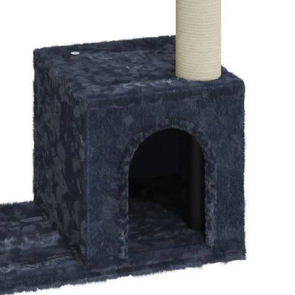 Cat furniture with sisal scratching posts 70 cm dark gray