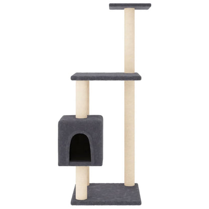 Cat scratching post with sisal scratching posts 104 cm dark gray