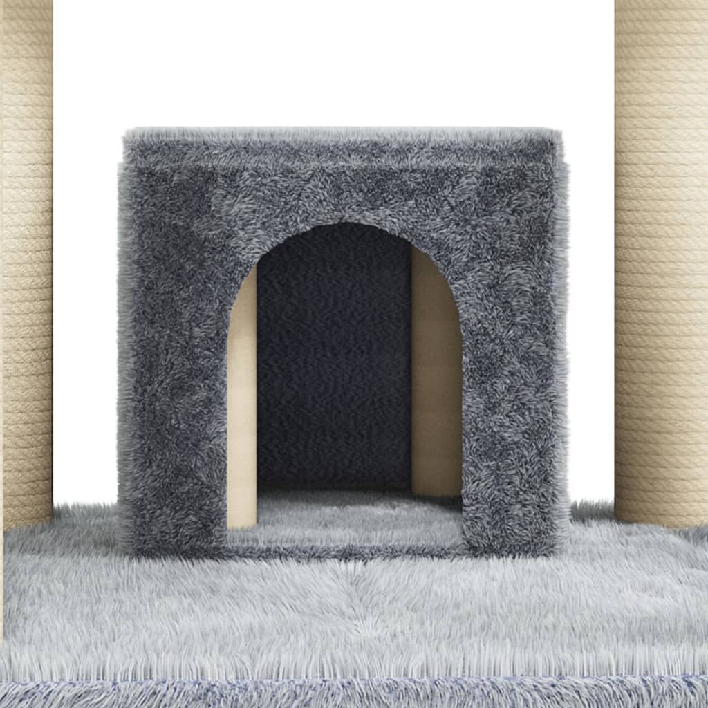 Cat furniture with sisal scratching posts 171 cm light gray