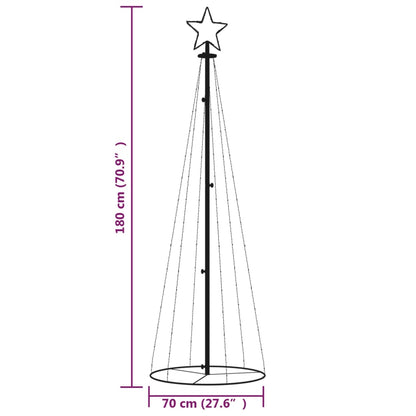 Kegelkerstboom 108 LED's 70x180 cm warmwit