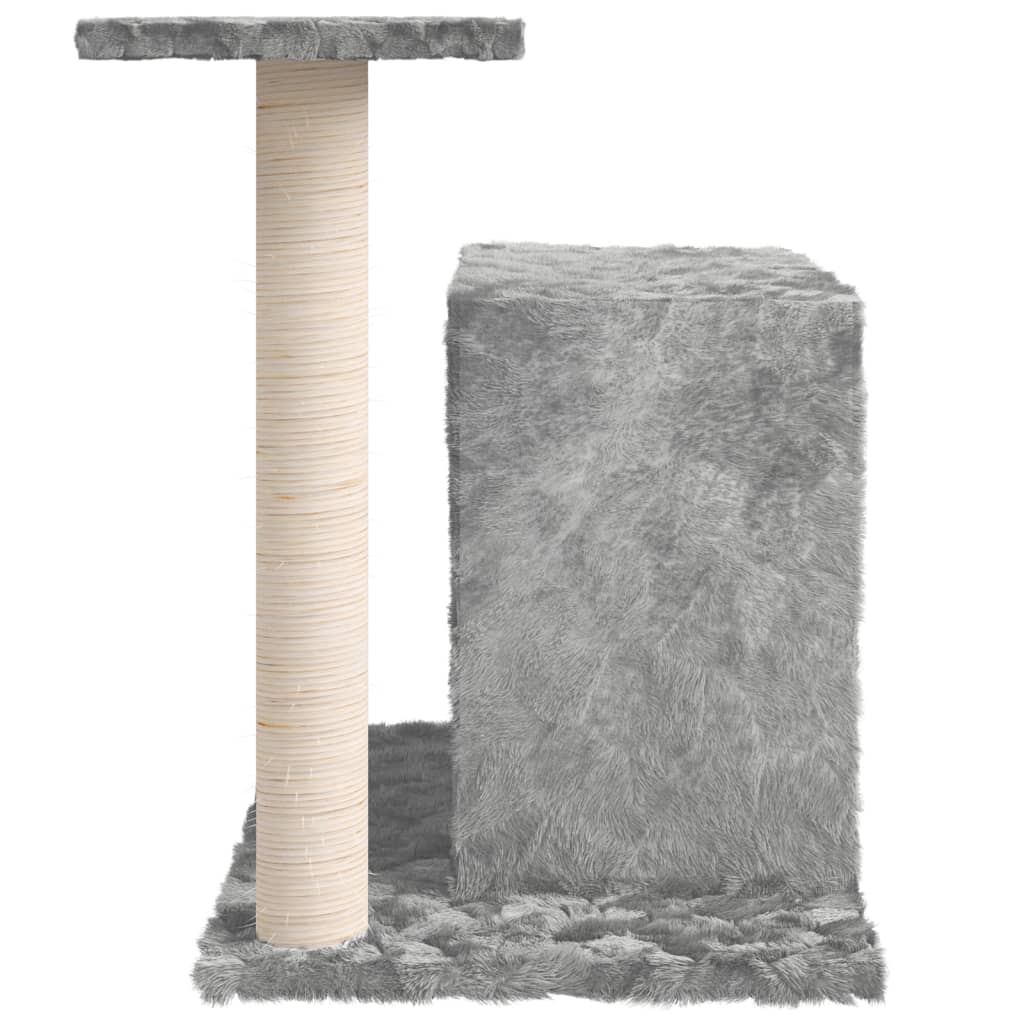 Cat furniture with sisal scratching post 51 cm light gray