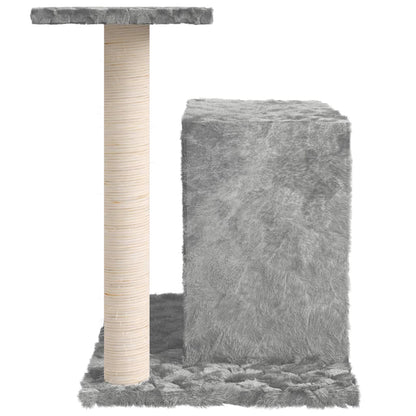 Cat furniture with sisal scratching post 51 cm light gray