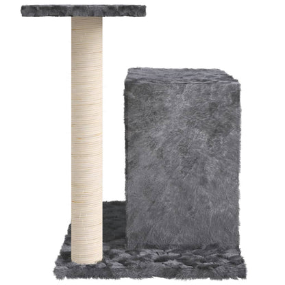 Cat furniture with sisal scratching post 51 cm dark gray